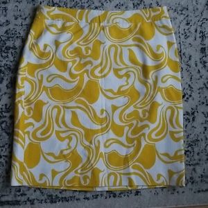 Kate Spade Skirt with Yellow Design